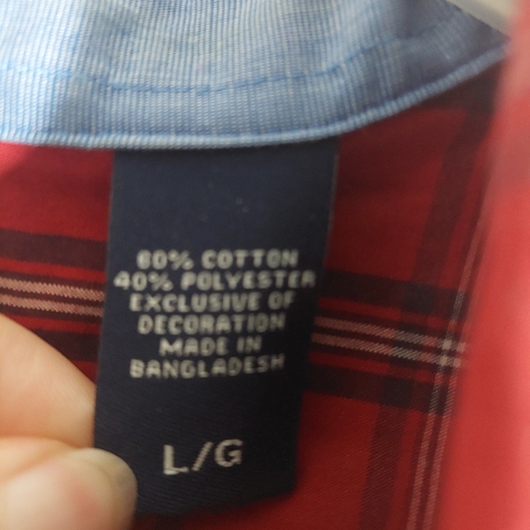 Ralph Lauren Chaps Plaid Lightweight Button Down Holiday Christmas Gift Vintage - Picture 6 of 8